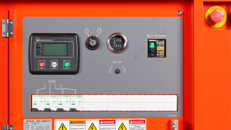 Kubota SQ1120/SQ1150 Generator Control panel